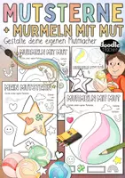 Vorschau - Mal- und Bastelvorlagen - Mutsterne und Murmeln gestalten - Kreatives Bastelprojekt zum Schulstart / Mutmacher - Deckblatt