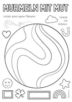 Vorschau - Mal- und Bastelvorlagen - Mutsterne und Murmeln gestalten - Kreatives Bastelprojekt zum Schulstart / Mutmacher - Seite 3