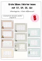Vorschau - Aufgabenkarten - Silbenteppiche - Karibu Lehrwerk (ST, SP, IE, QU) - Deckblatt