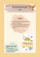 Vorschau - Arbeitsblätter - Hör-/Leseverständnis zum Thema Eule - Deckblatt