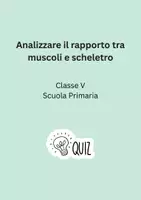 anteprima - Quiz - Analizzare il rapporto tra muscoli e scheletro - Pagina di copertina
