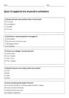 anteprima - Quiz - Analizzare il rapporto tra muscoli e scheletro - Pagina 1