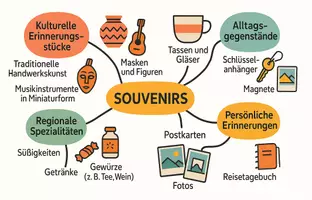 Vorschau - Arbeitsblätter - Arbeitsblätter zum Thema "Souvenir" + Lösung & MP3 + Mindmap + Infografik - Seite 2