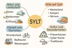 Vorschau - Arbeitsblätter - AB mit Fragen zum Thema "Sylt" + Lösungsblatt + Mindmap + Infografik - Seite 2