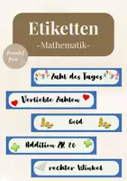 Vorschau - Anderer Materialtyp - Etiketten Maxibriefkarton Mathematik - Deckblatt
