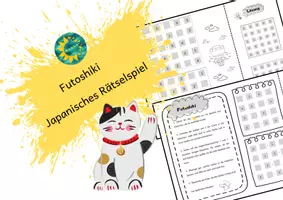 Vorschau - Arbeitsblätter - Futoshiki - Rätsel , das spannendes Logikspiel - Deckblatt