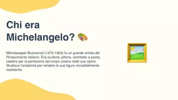 anteprima - Presentazioni / Lavagne - Le innovazioni artistiche di Michelangelo - Presentazione - Pagina 2