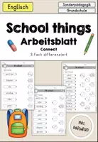 anteprima - Esercizi - School things at school - Esercizi e lessico - Pagina di copertina