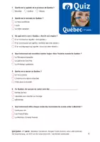 Vorschau - Quiz - Quiz Québec – 1ère partie - Seite 1