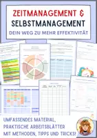 Vorschau - Unterrichtsreihen - Zeitmanagement Grundlagen & Methoden – umfassendes Arbeitsmaterial - Deckblatt