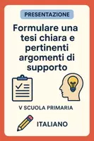 anteprima - Presentazioni / Lavagne - Formulare una tesi chiara e pertinenti argomenti di supporto - Pagina di copertina