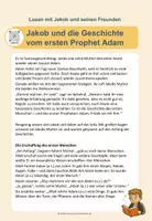 Vorschau - Text - Jakob und der erste Prophet Adam (inkl. Fragen) - Deckblatt