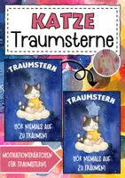 Vorschau - Anderer Materialtyp - Katzenklasse Motivationskärtchen mit Traumstern - Deckblatt
