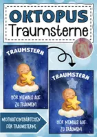 Vorschau - Anderer Materialtyp - Oktopusklasse Motivationskärtchen mit Traumstern - Deckblatt