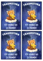 Vorschau - Anderer Materialtyp - Roter-Panda-Klasse Motivationskärtchen mit Traumstern - Seite 2
