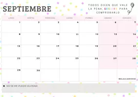 Vista previa - Para docentes: organización, planificación y formación - Calendario mensual 25-26 con frases motivadoras - página 1