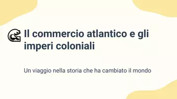 anteprima - Presentazioni / Lavagne - Il commercio atlantico e i suoi impatti - Presentazione - Pagina 1