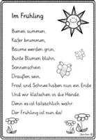 Vorschau - Arbeitsblätter - Frühlings-Gedicht - Seite 1