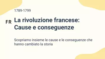 anteprima - Presentazioni / Lavagne - La rivoluzione francese: Cause e conseguenze - Presentazione - Pagina 1