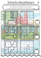 anteprima - Esercizi - SCHEDE RIEMPI TEMPO_ABILITA' VISUO SPAZIALI: CONTA I PASSI - Pagina 2