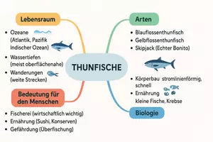 Vorschau - Arbeitsblätter - Arbeitsblätter "Thunfische" + Lösung & MP3 + Mindmap - Seite 1