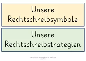 Vorschau - Poster - Rechtschreibsymbole/Rechtschreibstrategien nach FRESCH (Flex und Flora) - Seite 2