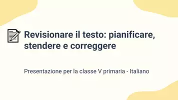 anteprima - Presentazioni / Lavagne - Revisionare il testo correggendo struttura, stile e ortografia - Pagina 1