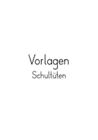 Vorschau - Mal- und Bastelvorlagen - Klassendekoration - Schultüten (1. Klasse) - Seite 2