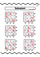 anteprima - Esercizi - SCHEDE RIEMPI TEMPO: CALCOLO (QUADRATI MAGICI) - Pagina 2
