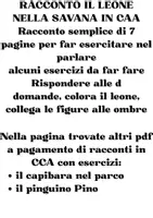anteprima - Esercizi - Racconto in CAA: leone nella savana - Pagina 1