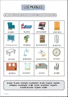 Vorschau - Arbeitsblätter - En el piso/Los muebles - Wortschatz “Wohnung" (Spanisch) - Seite 2