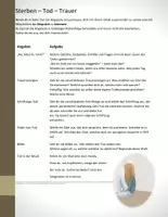 Vorschau - Arbeitsblätter - Freiarbeit zum Thema Sterben - Tod - Trauer - Seite 2