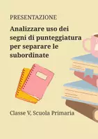 anteprima - Presentazioni / Lavagne - Analizzare uso dei segni di punteggiatura per separare le subordinate - Pagina di copertina