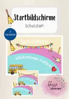 Vorschau - Präsentationen/Tafelbilder - Startbildschirme I Schulanfang I digitale Tafel - Deckblatt