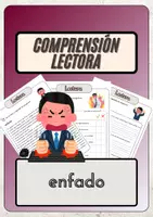 Vista previa - Hojas de trabajo - Comprensión lectora – enfado + soluciones - Portada