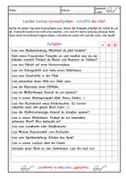 Vorschau - Arbeitsblätter - Leseprofiaufgaben für die schulfreie Zeit zu Hause - Deckblatt