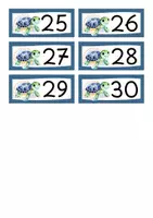 Vorschau - Bildkarten - Nummernschilder (Spindschilder, Ablageschilder) Schildkrötenklasse - Seite 3