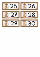 Vorschau - Bildkarten - Nummernschilder (Spindschilder, Ablageschilder) Erdmännchenklasse - Seite 3