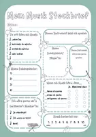 Vorschau - Arbeitsblätter - Steckbrief, Kennenlernen - Seite 1