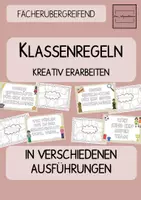 Vorschau - Anderer Materialtyp - Schulstart: Klassenregeln gemeinsam erarbeiten (fächerübergreifend) - Deckblatt