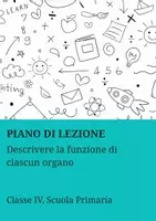 anteprima - Piani di lezione - Descrivere la funzione di ciascun organo - Pagina di copertina