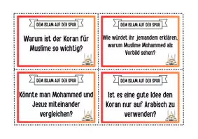 Vorschau - Anderer Materialtyp - Dem Islam auf der Spur: 28 Gesprächs- und Diskussionskarten - Seite 1
