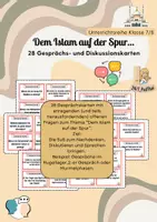 Vorschau - Anderer Materialtyp - Dem Islam auf der Spur: 28 Gesprächs- und Diskussionskarten - Deckblatt