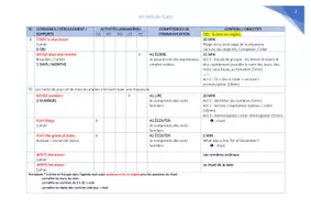 Aperçu - Préparation de séquence / Séquence complète - PLAN Séquence 1 - My English Class - 6e - Page 2