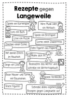 Vorschau - Arbeitsblätter - Rezepte gegen Langeweile bei Schulschließung - Seite 1
