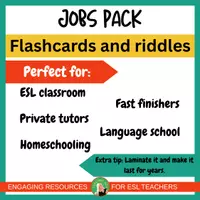 Vista previa - Juegos / Gamificación - Jobs Riddles Puzzle and Flashcards | young learners | ESL | Printable - página 3
