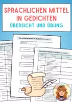 Vorschau - Arbeitsblätter - Sprachliche Mittel – Komplettpaket (Epik, Drama, Lyrik) – Übersicht, Beispiele & Übungen (Sek I-II) - Seite 1