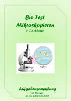 Vorschau - Arbeitsblätter - bio-test-mikroskopieren-als-digitale-hausaufgabe-g - Deckblatt