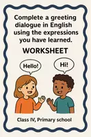 anteprima - Schede informative - Complete a greeting dialogue using the expressions you have learned - SL - Pagina di copertina