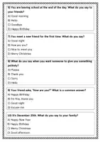anteprima - Schede informative - Complete a greeting dialogue using the expressions you have learned - SL - Pagina 3